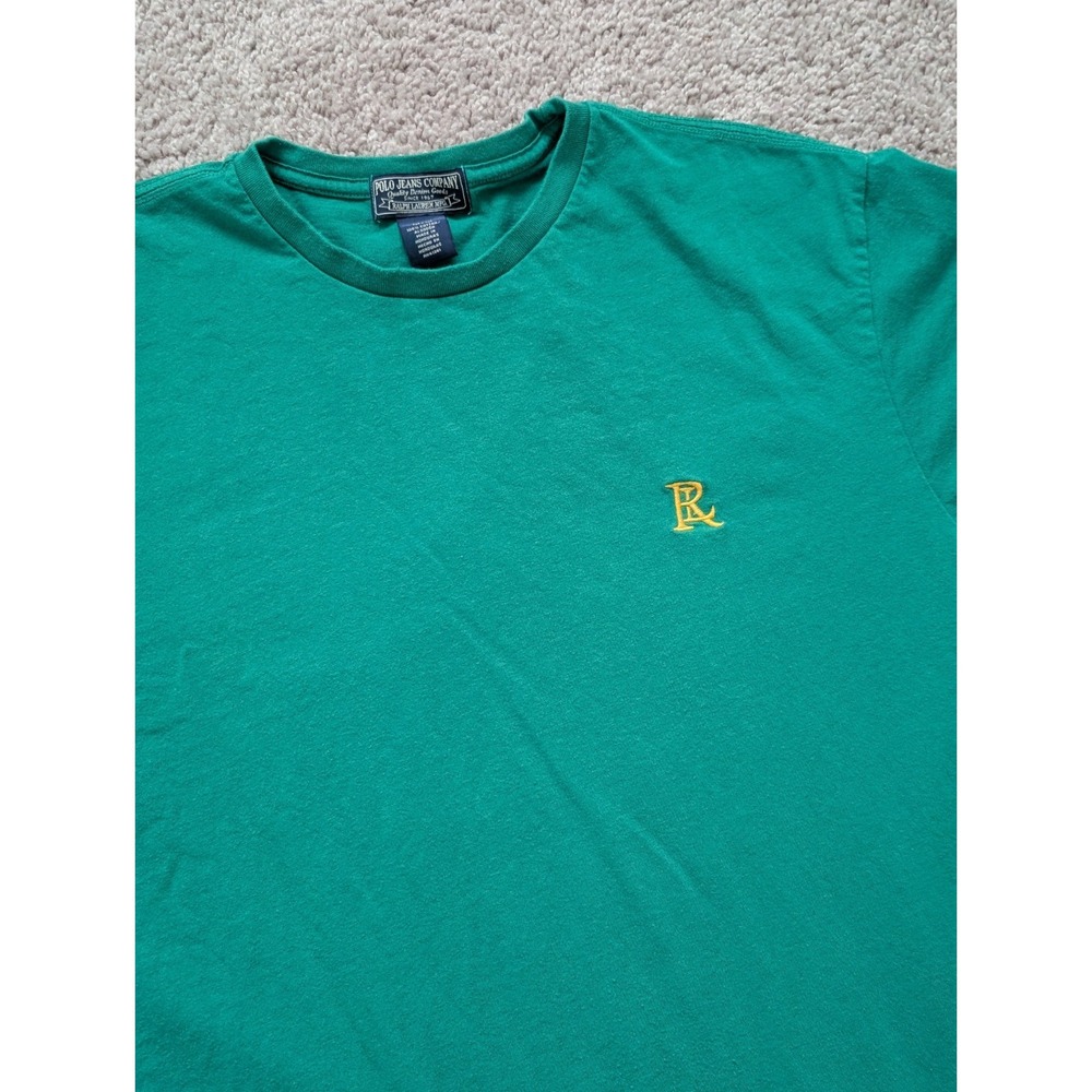 Vintage Polo Jeans Co Ralph Lauren Shirt Mens Medium Embroidered RL 90s Preppy